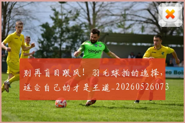 别再盲目跟风！羽毛球拍的选择，适合自己的才是王道_20260526073207